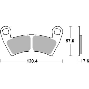 Klocki hamulcowe SBS PROMOCJA KH452 OFF-ROAD do Polaris 500/700/800/900/1000