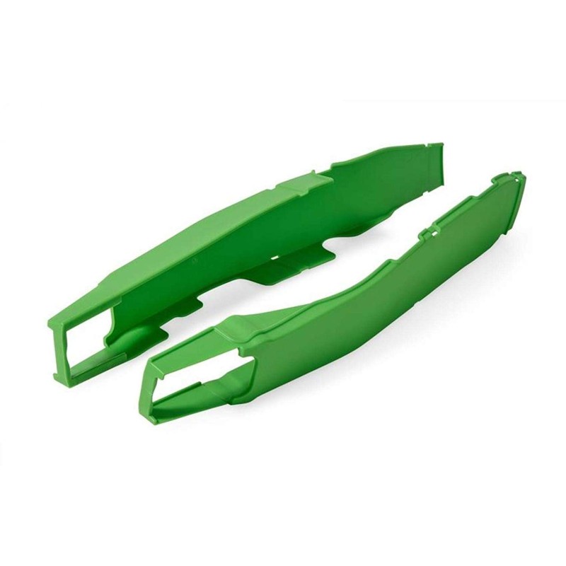 Osłona wahacza Kawasaki KX 250F/450F zielona - kompletny zestaw