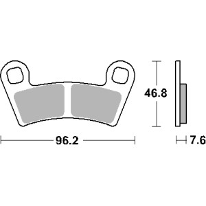 Klocki hamulcowe SBS KH456 Off-Road Sinter - pasujące do Polaris 450/525/570/800 (przód)
