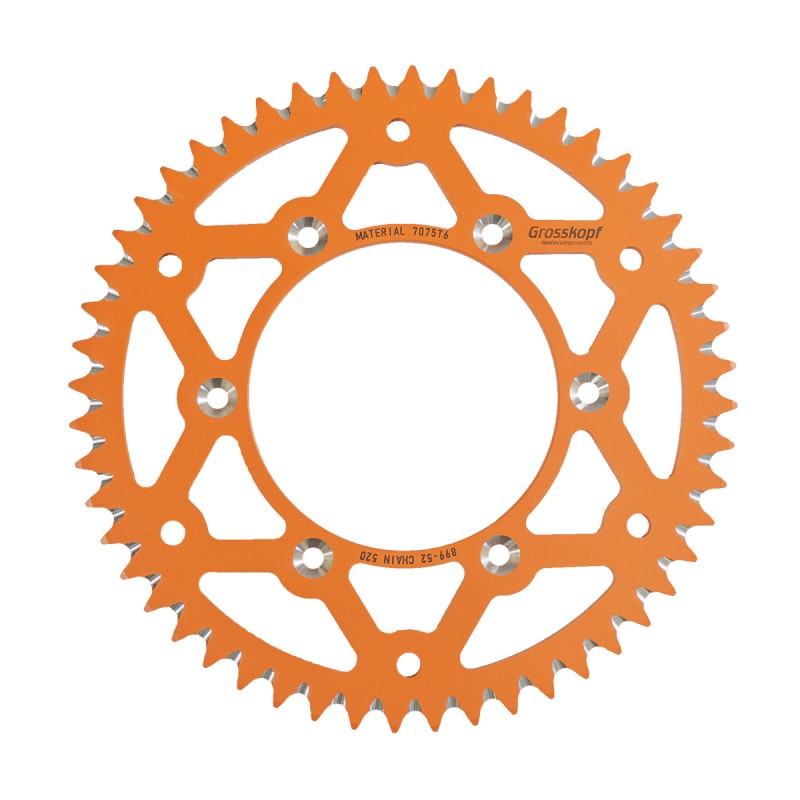 GROSSKOPF WYPRZEDAŻ ZĘBATKA TYLNA ALUMINIOWA T7075 (ERGAL) 899 52 (89952) KTM/HUSQVARNA/HUSABERG (JTA897.52)