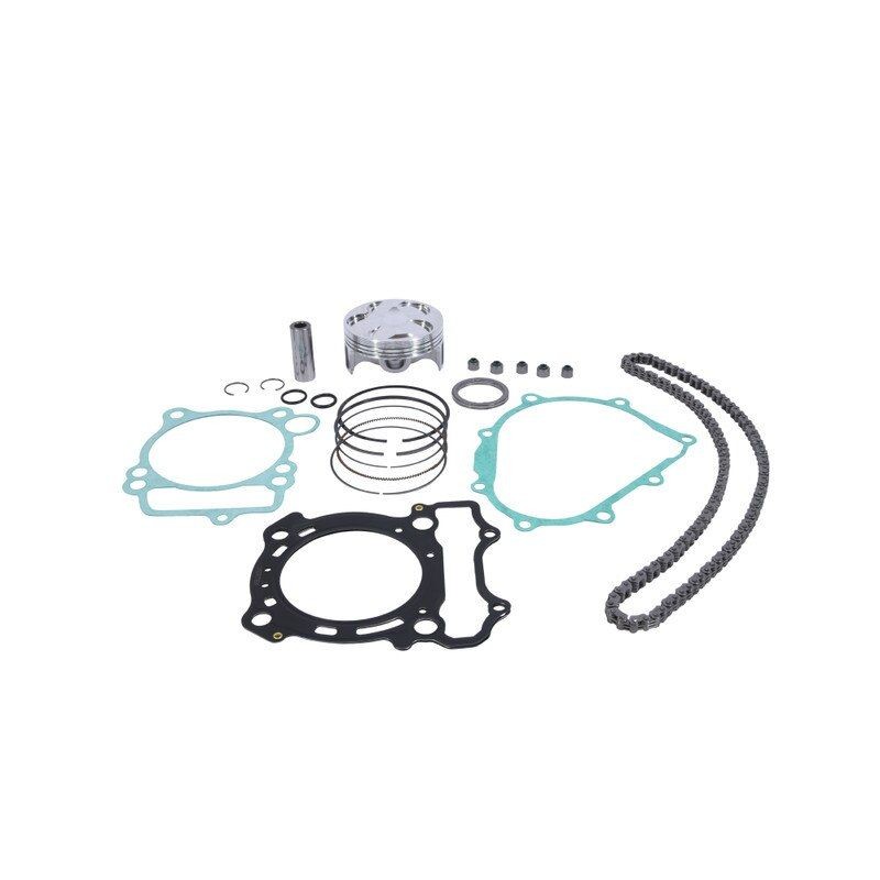 vertex zestaw naprawczy góry silnika yamaha yz 250 f (yzf250) \'08-\'13 (std. + 0.02mm = 76.97mm) (tłok, uszczelki top-end, łańc
