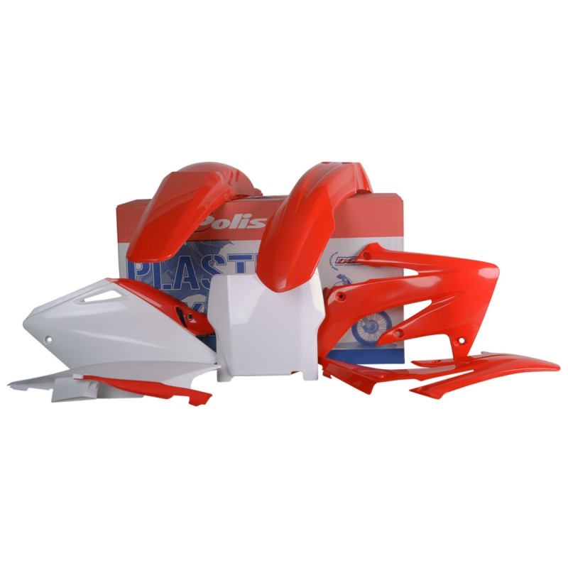 Komplet plastików Honda CRF 250R '04-'05 czerwono biały OEM