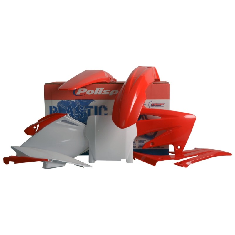 Komplet plastików Honda CRF 250R '06-'07 czerwono biały - wyprzedaż
