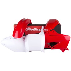 Komplet plastików Honda CR 125/250 '02-'03 - Wyprzedaż, kolor OEM czerwono biały