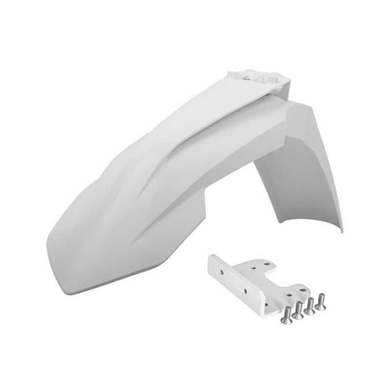 Błotnik przód POLISPORT z adapterem SX/SXF '07-'12: EXC/EXCF '08-13 - kolor biały