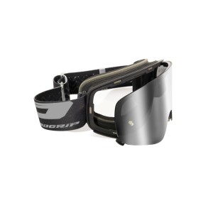 PROGRIP GOGLE PG3205-178 MAGNET KOLOR CZARNY MATT - Szyba PG3216-120 Srebrna Lustrzana Antiscratch, No Fog, Anti UV