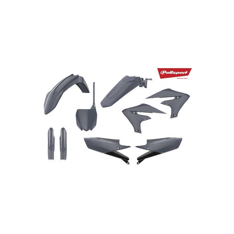 Komplet plastików Yamaha YZF 250 '19-'23: YZF 450 '18-'22 - Szary - Wyprzedaż