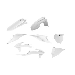 POLISPORT WYPRZEDAŻ KOMPLET PLASTIKÓW KTM SX/SX-F '19-'22 BIAŁY
