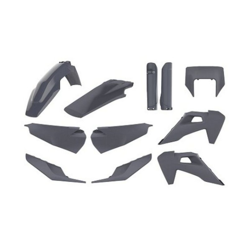 Komplet plastików Husqvarna TE/FE TPI '20-'23 + osłona lampy przedniej i osłony amortyzatorów