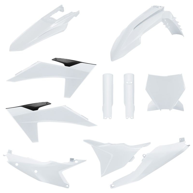 Komplet plastików KTM SX/SX-F/XC/XC-F \'23-\'24 z tablicą przednią i osłonami amortyzatora