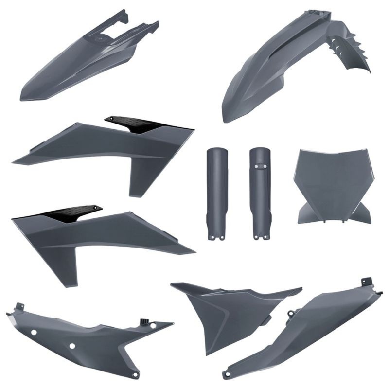 Komplet plastików POLISPORT KTM SX/SX-F/XC/XC-F '23-'24 z tablicą przednią i osłonami amortyzatora