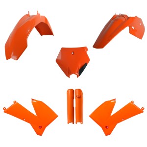 POLISPORT KOMPLET PLASTIKÓW (FULL KIT) KTM SX '05-'06; XC/XC-F 06-'07 W ZESTAWIE OSŁONY AMORTYZATORÓW (8399000002) KOLOR POMA
