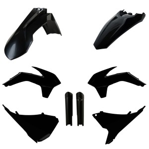 Komplet plastików KTM EXC/EXC-F '14-'15 czarny - osłony amortyzatorów