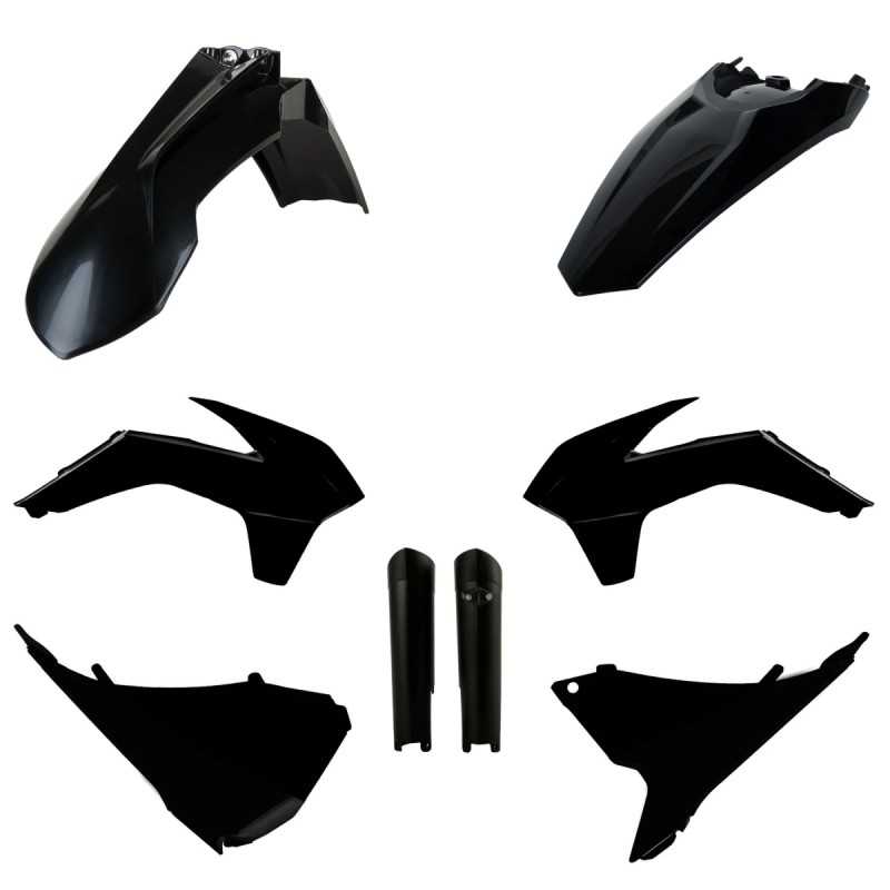 Komplet plastików KTM EXC/EXC-F '14-'15 czarny - osłony amortyzatorów