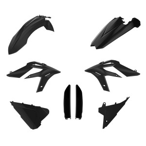 POLISPORT KOMPLET PLASTIKÓW (FULL KIT) BETA X-TRAINER '15-'19 Z OSŁONĄ AMORTYZATORÓW (8398700003) KOLOR CZARNY