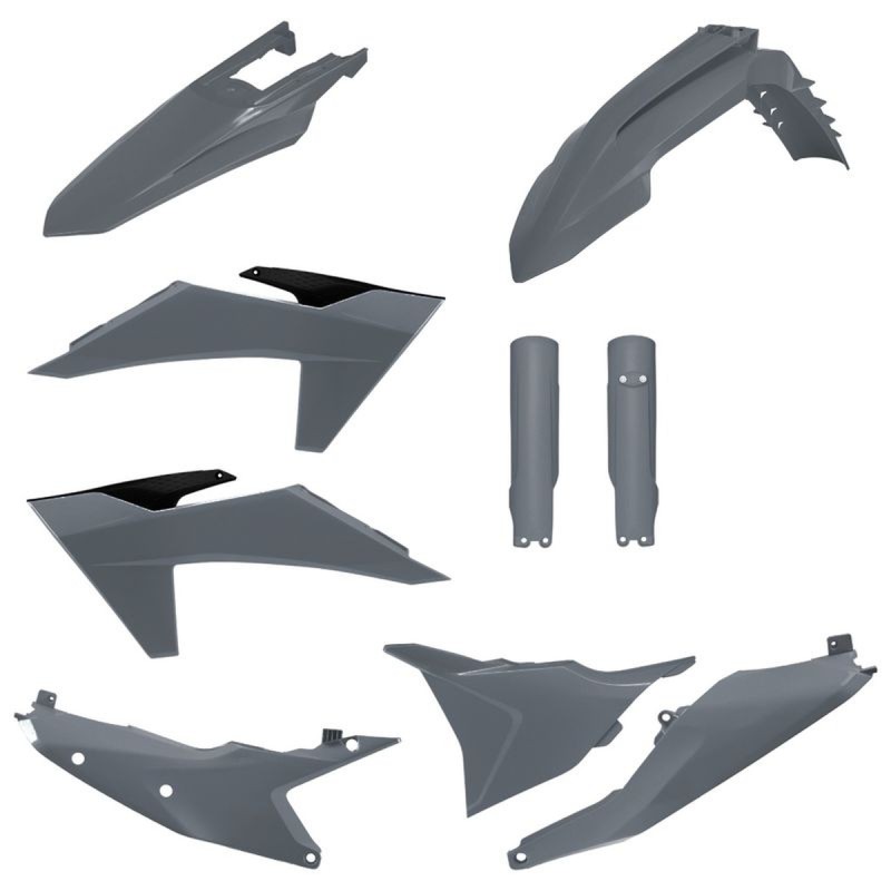 Komplet plastików POLISPORT WYPRZEDAŻ KTM EXC/EXC-F/XC-W/XC-WF TBI '24-'25 z osłoną amortyzatorów