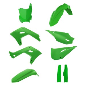 POLISPORT KOMPLET PLASTIKÓW (FULL KIT) KAWASAKI KX 125 '03-'08; KX 250 '03-'08 (RESTYLING NA MODEL 2026) W ZESTAWIE TABLICA