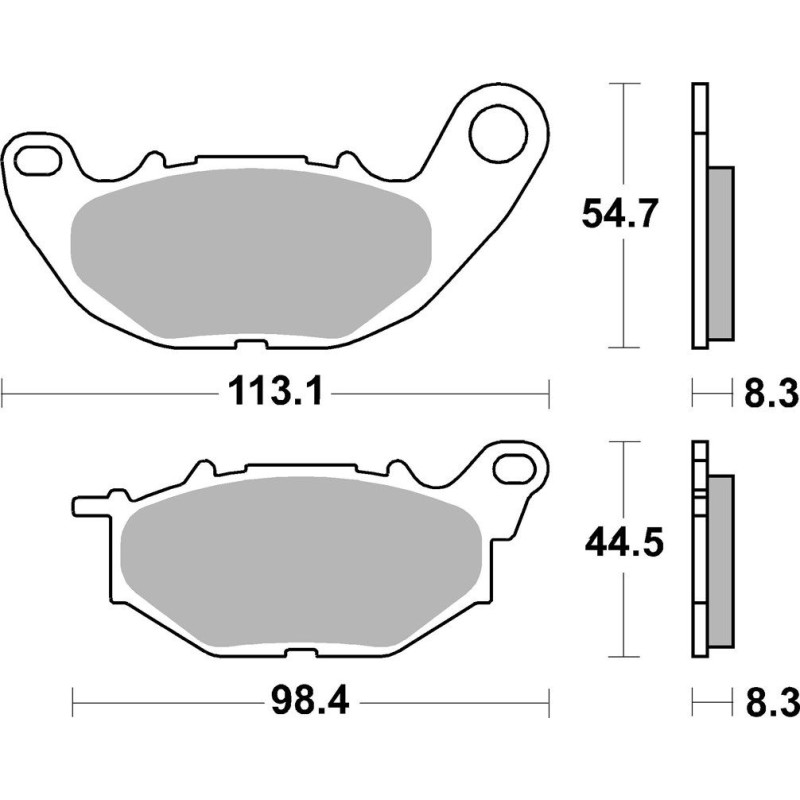 Klocki hamulcowe SBS KH663 do Yamaha YZF-R25, YZF-R3, MT-03, MT-25 - Przód
