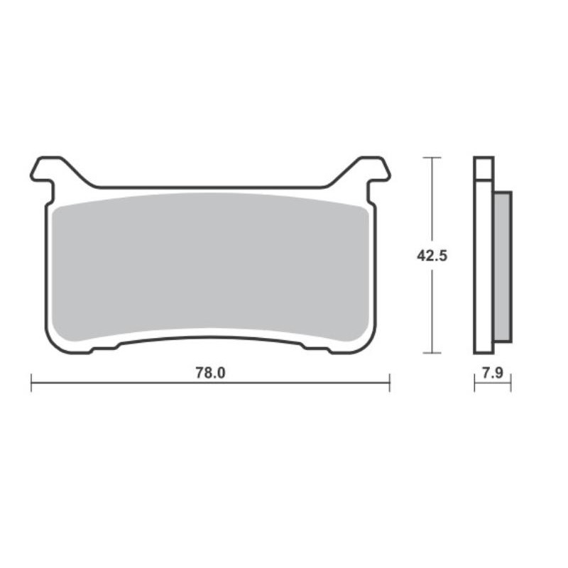 Klocki hamulcowe SBS KH700 Spiek Metaliczny Street Performance do Honda CB 1000 R/CB 1100 RS