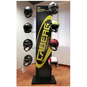 Stojak na 8 kasków Caberg - Wyjątkowa prezentacja i organizacja