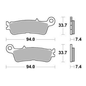 SBS KLOCKI HAMULCOWE NOWOŚĆ KH755 OFF-ROAD RACING SINTER KOLOR ZŁOTY FANTIC XX 125, XEF/XXF 250/450, XEX 250 '22-, YAMAHA YZ 250