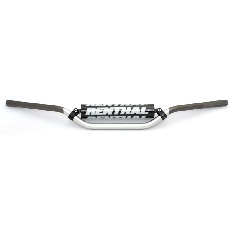 Renthal Kierownica 7/8 Cala (22mm) - Kolor Srebrny/Szary z Gąbką