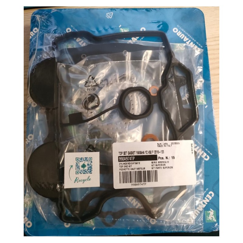 Centauro Uszczelki Top-End Yamaha YZF 450 / YZ 450 F '18-'19, WRF 450 '19-'20, YZ 450 FX '19-'20