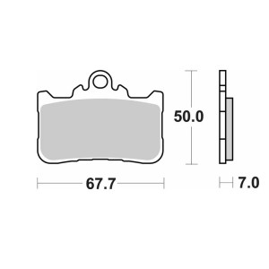 Klocki hamulcowe SBS Street Performance (Excel) Sinter KH759 - Złoty - Honda CB 500 F/X/R '22-, CBR 500 R '22-