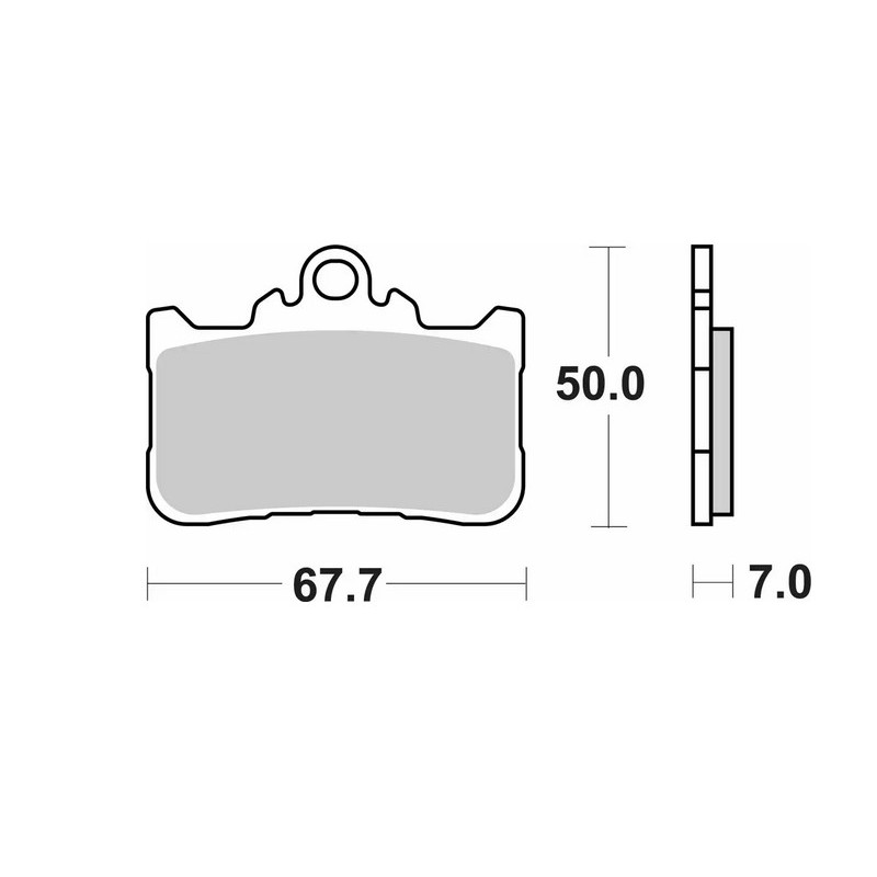 Klocki hamulcowe SBS Street Performance (Excel) Sinter KH759 - Złoty - Honda CB 500 F/X/R '22-, CBR 500 R '22-