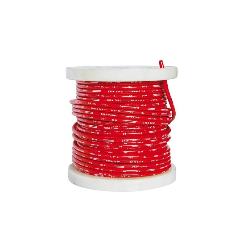 FREN TUBO PRZEWÓD HAMULCOWY KOLOR CZERWONY - 1 MB (ODCINEK 1M)