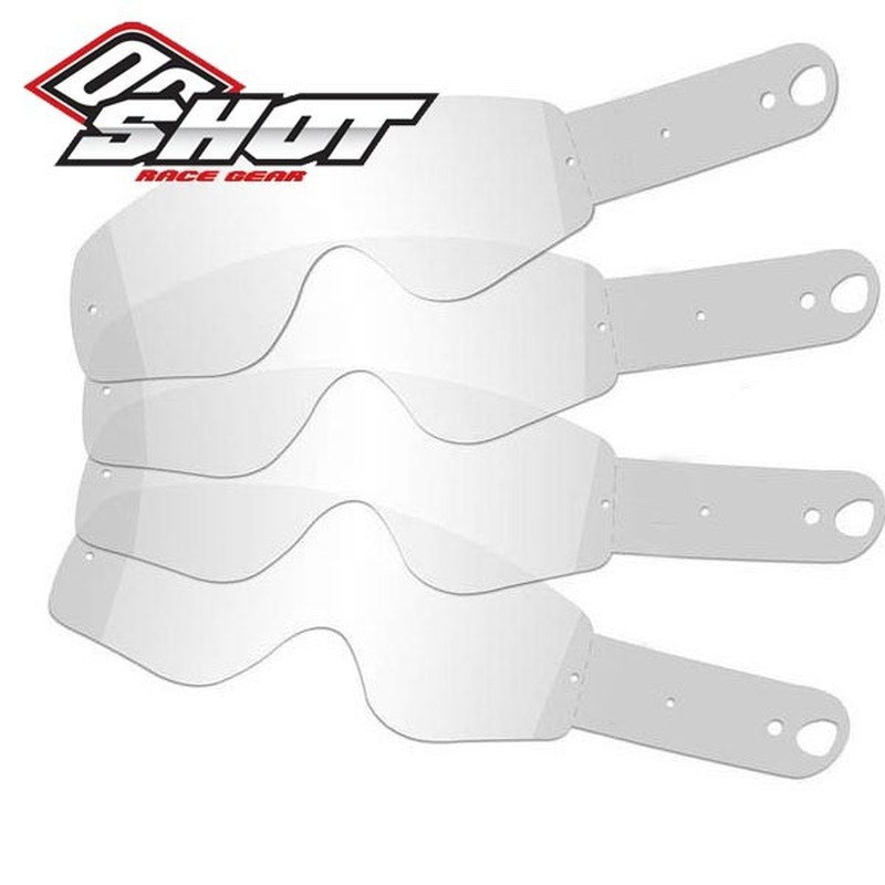 Zrywki do gogli SHOT RACING ROCKET 10 szt. - wyprzedaż dla dzieci