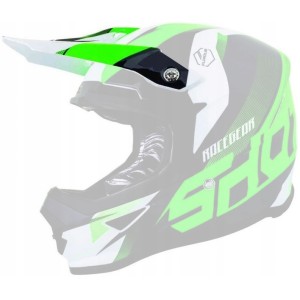 SHOT RACING Wyprzedaż Części Daszek do Kasku Furious Ultimate Neon Green Zielony Fluo