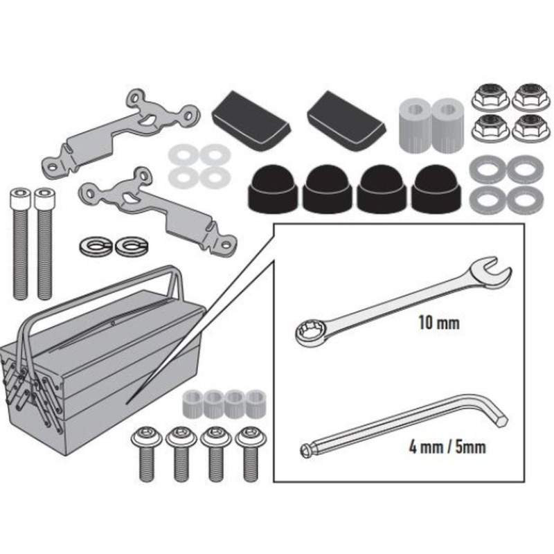 Mocowanie szyby 2166AK Honda CB 750 Hornet '23-'24 - Kup teraz!