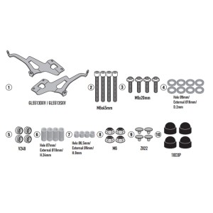 Mocowanie szyby do Royal Enfield Super Meteor 650 '23-'25 - Kappa 9058AK
