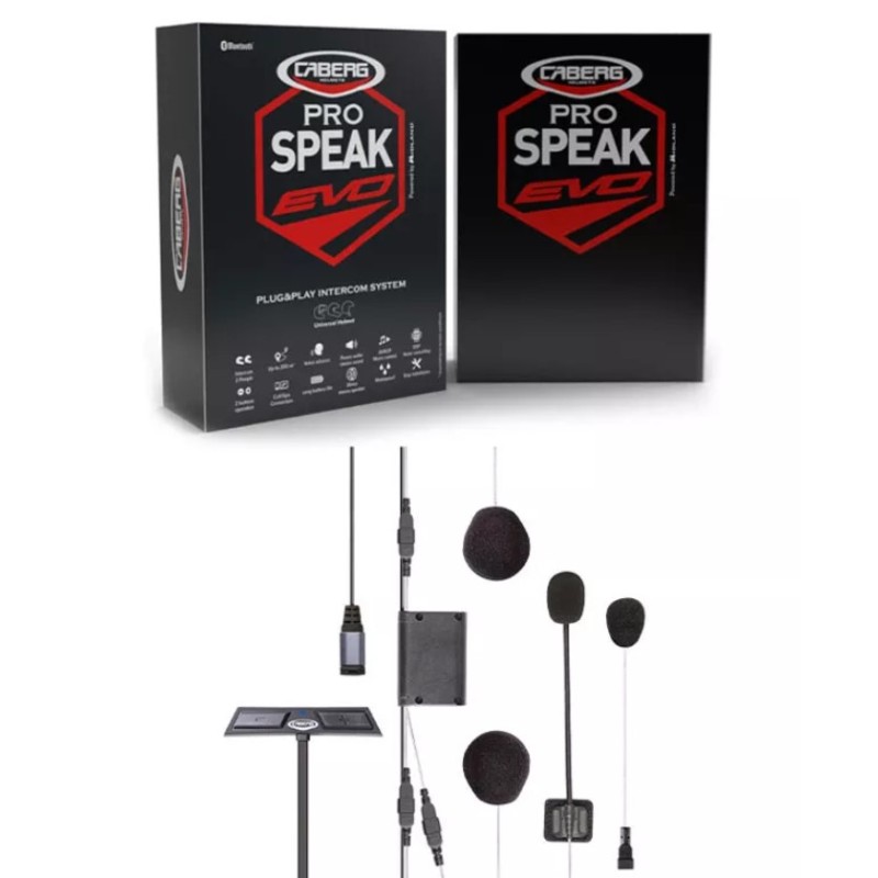 Interkom do kasków Caberg Model Pro Speak EVO - zasięg 200m