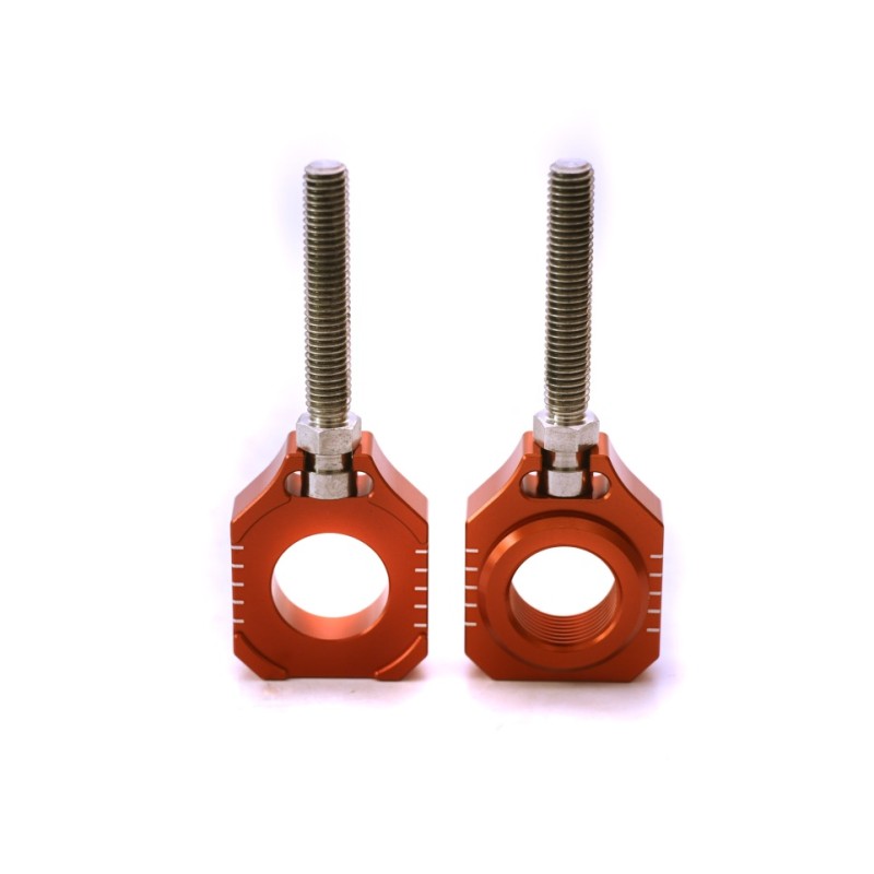 Napinacz tyłnej osi KTM SX 85 '15-20, Husqvarna TC 85 '15-20 - kolor pomarańczowy (kpl.-2szt.) - promocja