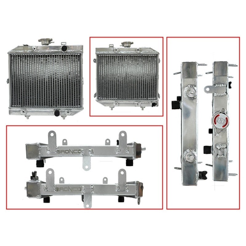 BRONCO CHŁODNICA HONDA TRX 500FA/FGA FOREMAN/RUBIKON '01-04 WZMOCNIONA O ZWIĘKSZONEJ POJEMNOŚCI