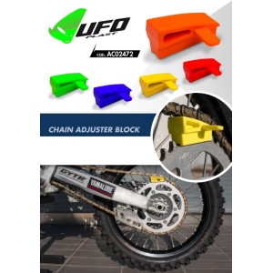 Kliny do regulacji naciągu łańcucha napędowego - zestaw 5 szt. w kolorach pomarańczowym, czerwonym, żółtym, niebieskim, zielonym