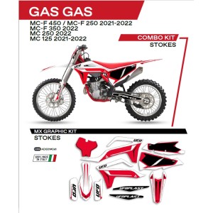 Naklejki Gas Gas MC 125/250/450 '21-'22 - Biały - Wyprzedaż