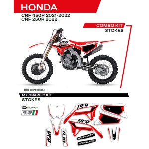 Naklejki Honda CRF 250R '22/450R '21-'22 Stokes Czarny - Wyprzedaż