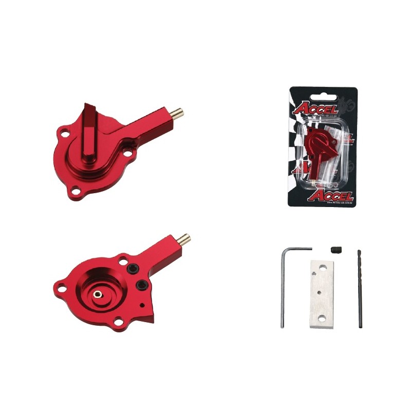 Akcelerator pokrywa pompy gaźnika z regulacją - kolor czarny