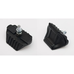 Trzymak opony 2,15 zalany gumą - czarny