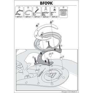 Mocowanie Tanklock do Ducati Monster 1100 EVO - Kappa