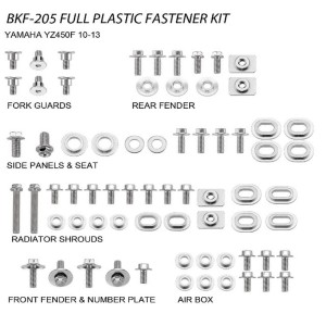 Komplet śrub do plastików Yamaha YZF 450 '10-13 - BKF-205