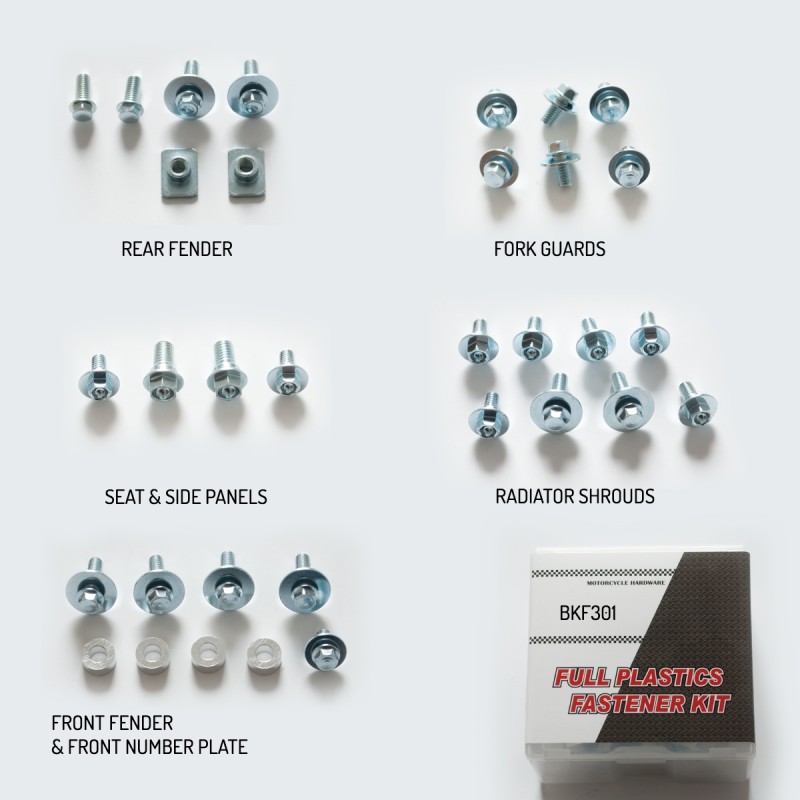 Komplet śrub do plastików Kawasaki KX 125/250 '03-'07, KXF 250 '04-'16, KXF 450 '04-'14, RMZ 250 '04-'06