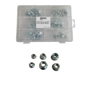 Komplet nakrętek kołnierzowych M6/M8/M10 (100 szt.) - Akcel