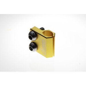 Uchwyt przewodu hamulcowego przedni złoty do motocykli Honda/Yamaha