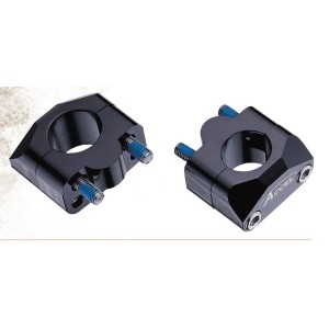 Mocowanie/podwyżka kierownicy 20mm czarna - doł-22,2/góra-28,6mm (BM-01BK22/28)