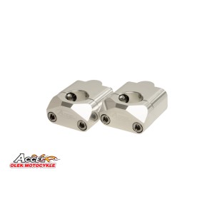 Mocowanie/podwyżki kierownicy 35mm kolor srebrny - BM-09SV22/28