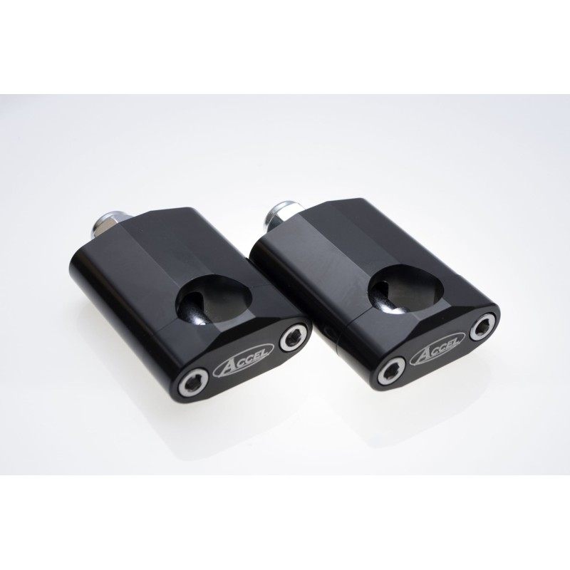 Mocowanie/podwyżki kierownicy 28,6mm wys. 58,5mm ze śrubą M12 kolor czarny